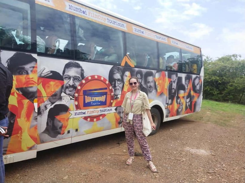 Bollywood Filmcity tour with Dance show. - Drive-Past Sets: Helipad Temple, Khandala Bridge, and Movie Locations Outside