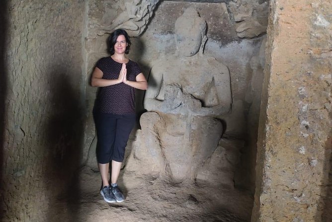 Elephanta Caves & Island Guided Private Tour - The climb up to the caves: steps, heat, and the chair option