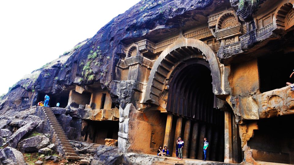 Mumbai: Karla and Bhaja Caves Full–Day Tour - Karla Caves: 200 steps, then Buddhist chaityas up close