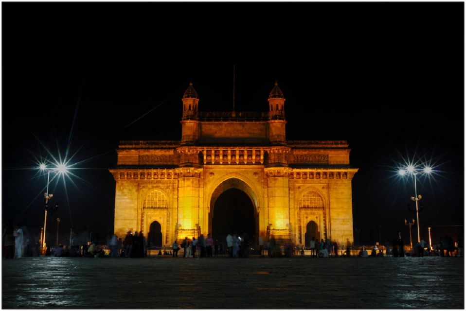 Mumbai Night Tour - Gateway of India in Floodlight: The 1911 Monument at Night